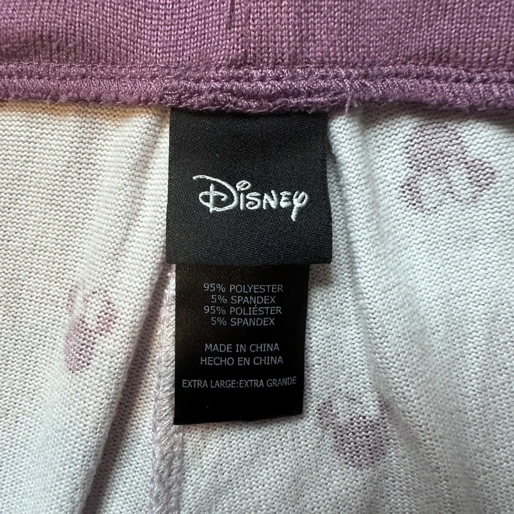 Disney Pajama Pants Womens XL Purple Minnie Mouse Jogger Sleepwear 1425605PA1-R - Picture 3 of 10